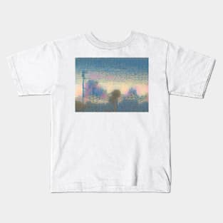 Anime girls with landscape Kids T-Shirt